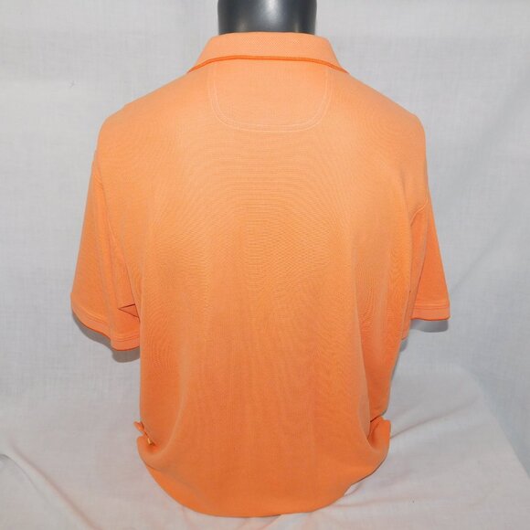 Tommy Bahama Mens L Light Orange Pique knit Short Sleeve Polo Shirt - Picture 8 of 9